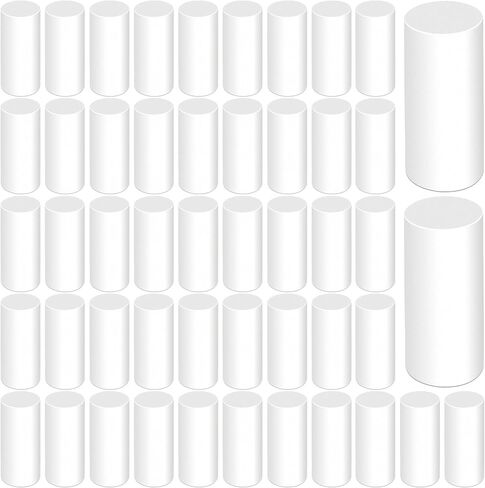 PAGOW 50pcs Mechanical Pencil Eraser Refills, Universal Mechanical Pencil Eraser Replacement, Traceless Eraser for Propelling Pencil Top, Office, Paper, Notebook - White in Kuwait
