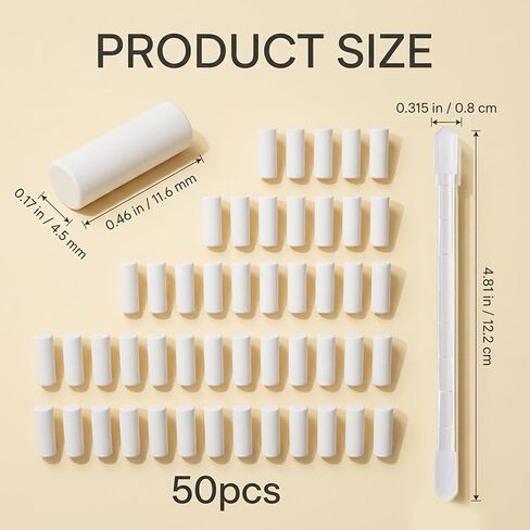 50 PCS Mechanical Pencil Erasers, Erasers for Mechanical Pencilsm, Universal Traceless Replacement, White Soft Eraser for Propelling Pencils, Office, Drafting, Notebook in Kuwait