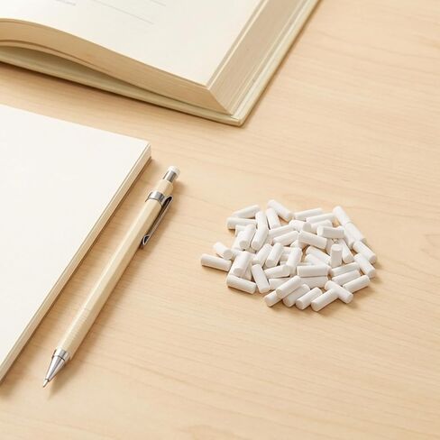 50 PCS Mechanical Pencil Erasers, Erasers for Mechanical Pencilsm, Universal Traceless Replacement, White Soft Eraser for Propelling Pencils, Office, Drafting, Notebook in Kuwait