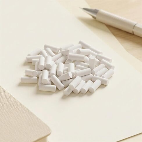 50 PCS Mechanical Pencil Erasers, Erasers for Mechanical Pencilsm, Universal Traceless Replacement, White Soft Eraser for Propelling Pencils, Office, Drafting, Notebook in Kuwait