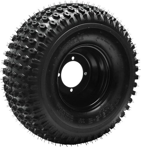 18x9.50-8 ATV Go Kart Tire & Wheel Assembly, 240/50-8 Tubeless Off-Road Tire, 8" Iron Rim with 4-Lug 110mm Bolt Pattern – Set of 2 for Go Cart, Quad, UTV, Buggy, Drift Trike in Kuwait