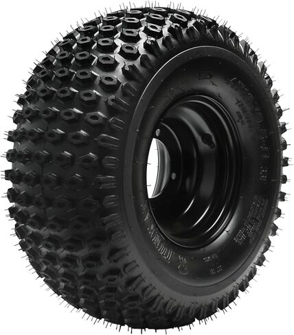 18x9.50-8 ATV Go Kart Tire & Wheel Assembly, 240/50-8 Tubeless Off-Road Tire, 8" Iron Rim with 4-Lug 110mm Bolt Pattern – Set of 2 for Go Cart, Quad, UTV, Buggy, Drift Trike in Kuwait