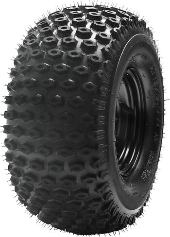 مجموعة إطارات وعجلات ATV للطرق الوعرة 18x9.50-8، 240/50-8 بدون أنبوب، حافة حديدية 8 بوصة، نمط مسمار 4 عروة 110 مم لعربة الذهاب، رباعية، UTV، عربات التي تجرها الدواب، دراجة ثلاثية الانجراف، عربة جولف - عبوة واحدة in Kuwait