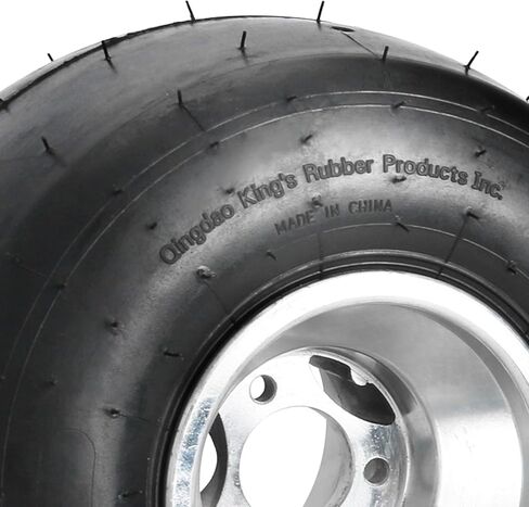 11x7.10-5 Tubeless Go Kart Tire with 5" Rim, 3 Stud Smooth Slick Tread, 4-Ply Construction for ATV, UTV, Go Kart, Mini Bike, Golf Cart – Single Tire & Wheel in Kuwait
