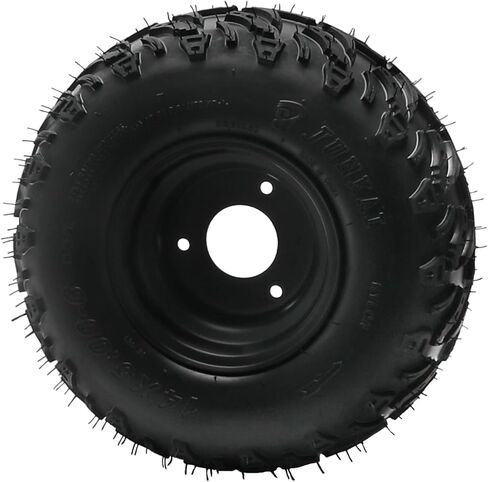 14x5.00-6 Go Kart Tire and Wheel Assembly, 6" Aluminum Rim, All-Terrain Tubeless Tire, 2-Pack with 17T Spline Rear Wheel Hubs for ATV, Mini Bike, Go Kart, Quad, UTV, Lawn Mower in Kuwait