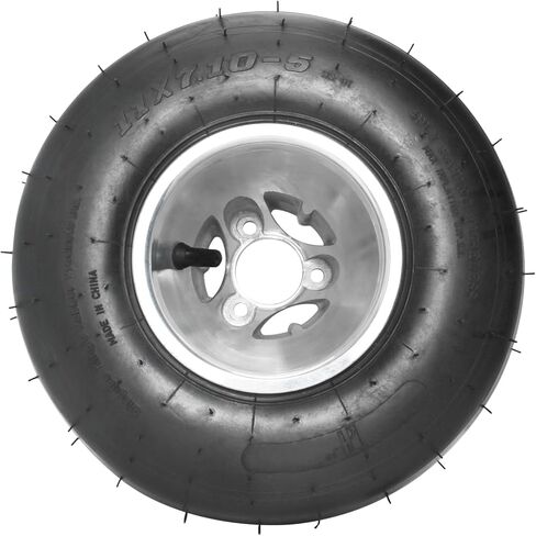 إطارات Go Kart مقاس 11 × 7.10-5 مع حواف، مداس أملس من 4 طبقات، 5 بوصات 3 عجلات مسمارية لمركبات ATV، UTV، Go Kart، دراجة صغيرة، عربة جولف - مجموعة من 4 إطارات لجميع التضاريس in Kuwait