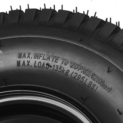 13x5.00-6 ATV Tubeless Tire & Rim Set with 17T Spline Rear Wheel Axle Hubs, 6" Rim, 4-Ply, for Go Kart, ATV, Mini Bike, Lawn Mower, Snowblower – 2 Pack in Kuwait