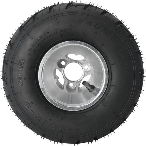 مجموعة إطارات وإطارات Go Kart مقاس 10x4.50-5 و11x7.10-5، و3 إطارات عروة مع محاور العجلات الأمامية والخلفية لتاوتاو، وبولاريس، ودراجة ثلاثية العجلات، ودراجة صغيرة، وعربة جولف، وATV، وUTV in Kuwait