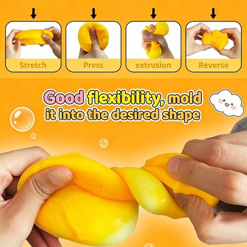 2 Packs Cheese Squishy Slow Rising, Squishy Squeeze Yellow Cheese Block, Soft Novelty Toy, Stress Balls for Adults Rebounding Sensory Squishys Cheese in Kuwait