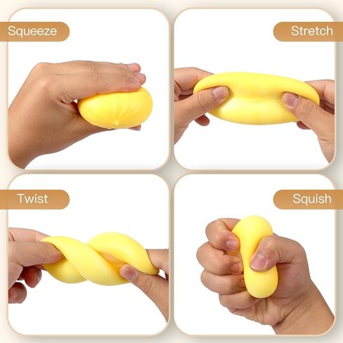 4 Pack Dumpling Squishies Toy Mystery Box, Colorful Dumplings Stress Balls Fidget Sensory Toy, Bun with Food Steamer Stretchy Desk Toys Soft Squeeze Decompression Dough for Adults Kids in Kuwait