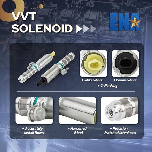 ENA محرك متغير صمام توقيت الملف اللولبي متوافق مع تشيفي ماليبو، جي إم سي كانيون أكاديا بويك ريجال كاديلاك ATS CTS 2013-2023 مدخل عمود الحدبات موقف المحرك الملف اللولبي ل 916-937 مجموعة من 2 in Kuwait