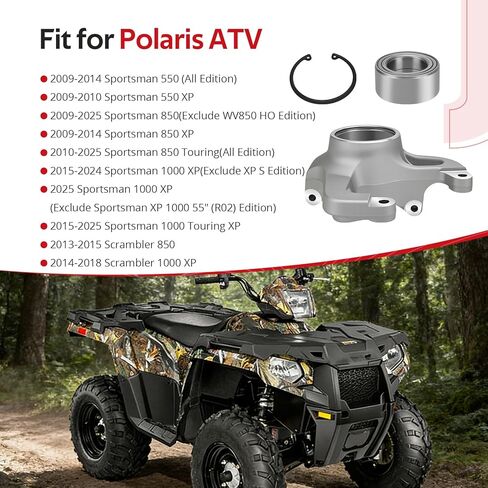JAVIK مجموعة مفاصل التوجيه الأمامية اليسرى ومجموعة المحمل مناسبة لـ Polaris Sportsman Scrambler 550 850 1000 2009-2025، O.E.M#1822945 5136733 in Kuwait