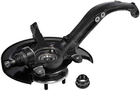AutoShack Front Loaded Steering Knuckle and Wheel Hub Bearing Assembly - Driver Side for Honda, Accord 2003-2007, FWD L4 2.4L - with ABS in Kuwait