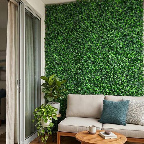 NatraHedge Artificial English Laurel Leaf Expandable Lattice Privacy Fence Screen in Saudi Arabia