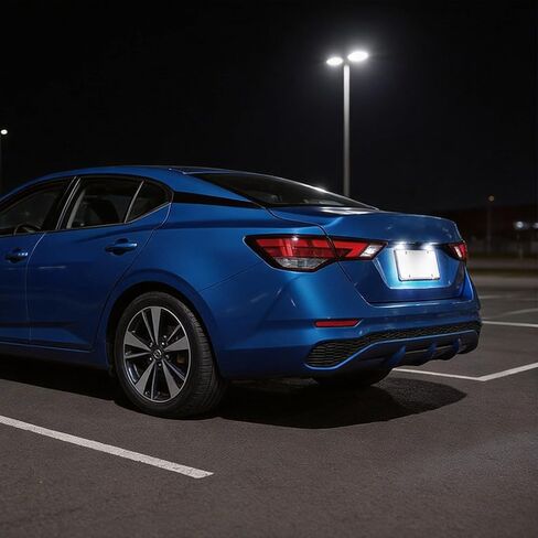 قطعتان من ضوء لوحة الترخيص، ضوء العلامة، عدسة شفافة، مجموعة المصابيح الخلفية لسيارة Nissan Altima/Sentra/Rogue/Versa، مدعومة بـ 18-SMD Xenon White LED in Kuwait