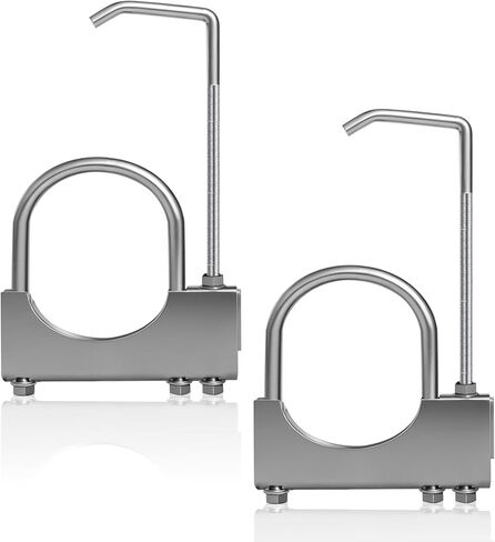 2.5" Universal Exhaust Clamp with Hanger, Rear Muffler Hanger Exhaust Hangers Exhaust System Hanger for Car Truck 2.5" Exhaust Pipe (2 PCS) in Kuwait