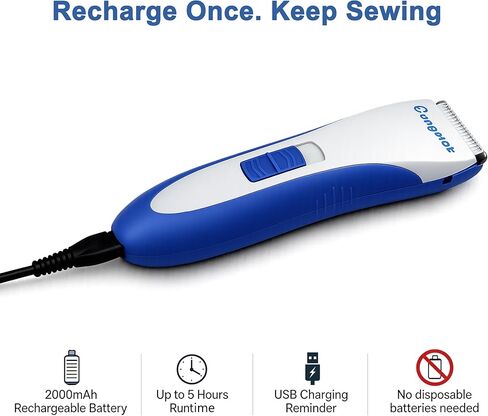 CungMat Electric Seam Ripper Pro Kit with Storage Case, Rechargeable Stitch Remover for Embroidery & Quilting, USB Cordless Sewing Seam Ripper Machine, 2 Blades in Kuwait