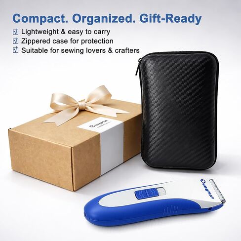 CungMat Electric Seam Ripper Pro Kit with Storage Case, Rechargeable Stitch Remover for Embroidery & Quilting, USB Cordless Sewing Seam Ripper Machine, 2 Blades in Kuwait