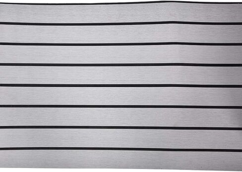 Boat Mat Vibration Resistant Noise Isolation Yacht Non-Slip Mat for Heavy Duty Marine Floors, EVA Light Grey 94.5*17.7*0.2 Inch (Grey in Kuwait