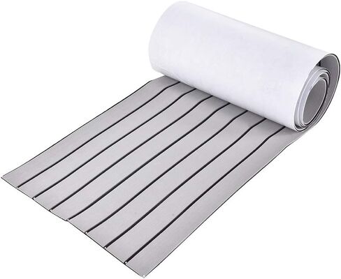 Boat Mat Vibration Resistant Noise Isolation Yacht Non-Slip Mat for Heavy Duty Marine Floors, EVA Light Grey 94.5*17.7*0.2 Inch (Grey in Kuwait