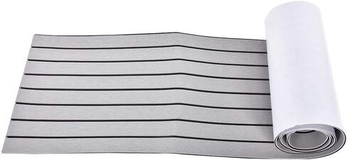 Boat Mat Vibration Resistant Noise Isolation Yacht Non-Slip Mat for Heavy Duty Marine Floors, EVA Light Grey 94.5*17.7*0.2 Inch (Grey in Kuwait