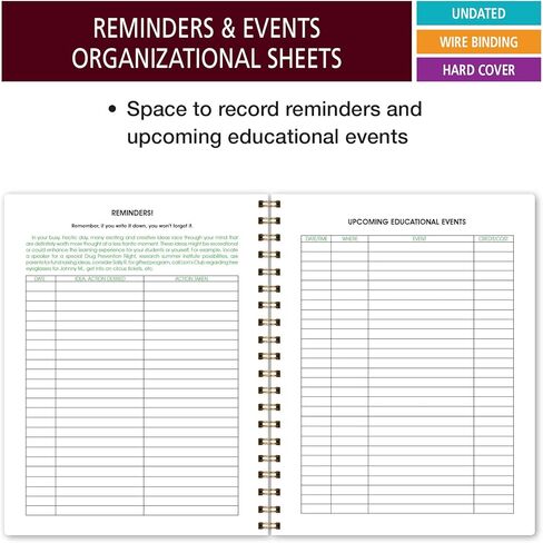 Elan Publishing Company Teacher Class Record Book for 9-10 Weeks, 35 Students, 8.5"x11" - Includes Bookmark, Seating Charts, Perforated Grading Sheets (Rainbow Gold Marble) in Kuwait