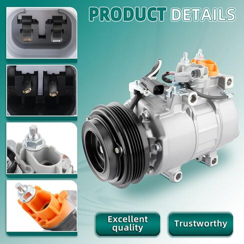 AUTOKAY A/C Compressor with Clutch for Ford Focus 2.0L 2014 2015 2016 2017 2018 Air Conditioning Replaces 178399 EV6Z19703A in Kuwait