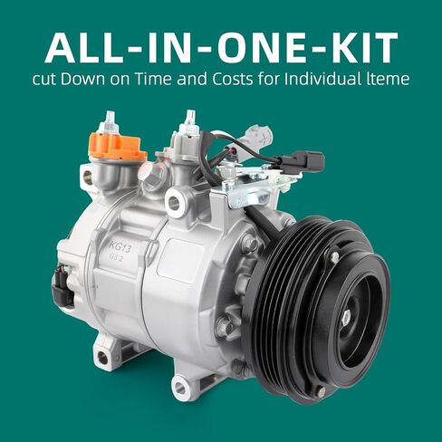 AUTOKAY A/C Compressor with Clutch for Ford Focus 2.0L 2014 2015 2016 2017 2018 Air Conditioning Replaces 178399 EV6Z19703A in Kuwait