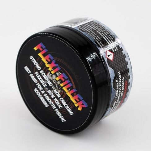 Flexi Paint Flexi Filler - Black, 100g (3.5 oz) | Flexible Crack & Seam Filler for Foam, Cosplay, Leather, Plastics | Smooth, Sandable, Paintable Surface | Ideal for Costume & Prop Making in Kuwait