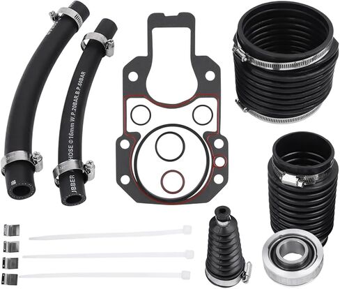 مجموعة منفاخ إصلاح الختم 803097T1 متوافقة مع محركات MerCruiser Alpha One Gen I Stern مع كابل U-Joint/Shift/منفاخ العادم ومحمل Gimbal، لـ Sierra 18-8213 18-2601-1 in Kuwait