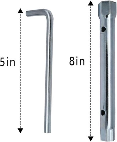 19576S Spark Plug Wrench 8-Inch 5/8" & 13/16" Spark Plugs Removal Tool Compatible with B-riggs S-tratton Engines Replaces 19374S/19374/690966/19576/19576S in Kuwait