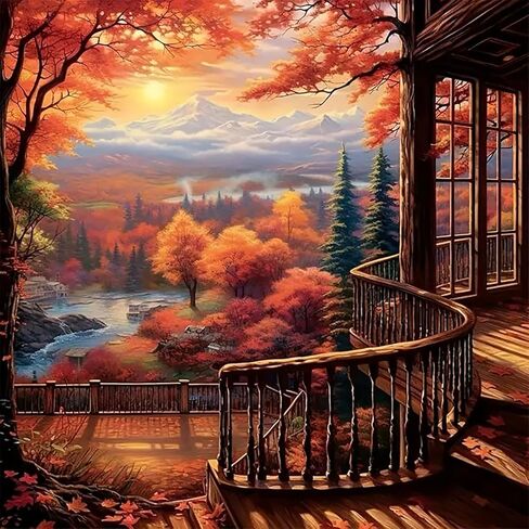 LKHMVCA Halloween Ghost Read Cat Flower Paint by Number Kits for Adults, DIY Paint by Numbers Kits for Adults Beginners Without Frame, Acrylic Paint Canvas Painting Kits Art for Home Decor 16x20 Inch in Saudi Arabia
