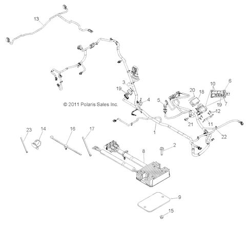بولاريس 2411749 حامل الهيكل RZR XC 900 XP XC 2012-2014 in Kuwait