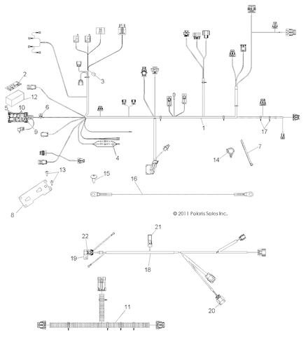 Polaris 2412591 Chassis Harness Ranger EPS Limited 800 in Kuwait