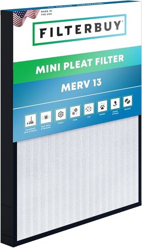 Filterbuy 16x20x2 Mini Pleat Air Filter MERV 13 HVAC Replacement (1-Pack) in Kuwait