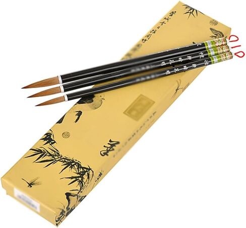 Lake Pen Set Brush Liu Dark Flowering Regular Script Running Script Wolf Hair Calligraphy Pen in Saudi Arabia