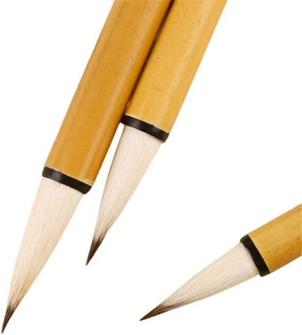 Multiple Hair Brush Chinese Traditional Calligraphy Brush Pen Regular Script Writing Brush Chinese Drawing Supplies in Kuwait