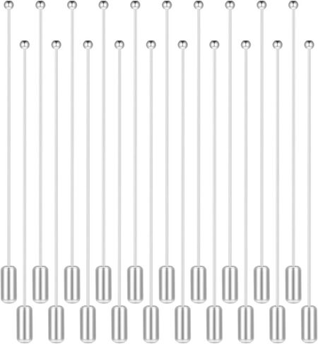 20Pcs Metal Stick Pin, Copper Long Needle Eye Pin with Stopper Ends Round Ball Metal Brooch Boutonniere Sticks Pins Stick for Jewelry Making for DIY Craft Jewelry Making Accessories in Kuwait