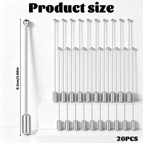 20Pcs Metal Stick Pin, Copper Long Needle Eye Pin with Stopper Ends Round Ball Metal Brooch Boutonniere Sticks Pins Stick for Jewelry Making for DIY Craft Jewelry Making Accessories in Kuwait