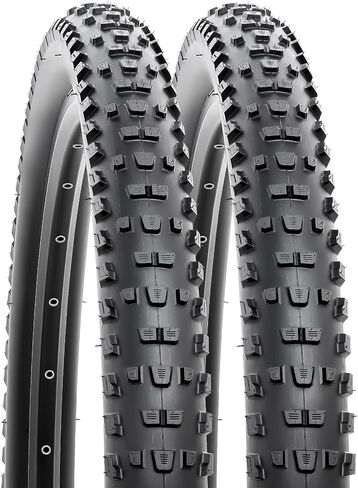 YUNSCM 2-PCS 27.5" Bike Tires 27.5 x 2.25/57-584 and 27.5" Heavy Duty Bike Tubes Schrader Valve with 2 Rim Strips Compatible with Mountain/Off Road Bike 27.5x2.20-2.30 Bicycle Tires and Tubes (W-2114) in Saudi Arabia