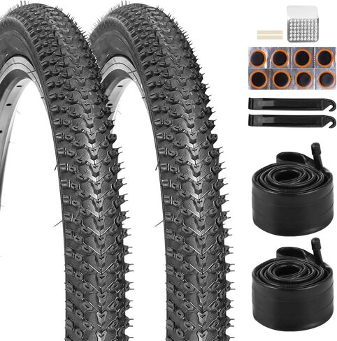 قطعتان من إطارات الدراجة مقاس 24/26 × 1.95 وقطعتان من أنبوب الدراجة مقاس 24/26 × 1.75-2.215 بوصة مع أدوات إصلاح الإطارات، إطارات دراجة قابلة للطي مقاس 24 بوصة إطار دراجة جبلية مقاس 26 بوصة، إطارات دراجة جبلية محمولة in Saudi Arabia