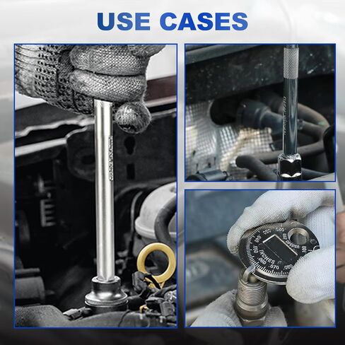 مجموعة مقبس قابس الإشعال المغناطيسي من LainKeen 15 قطعة، مقبس حائط رفيع CR-V 3/4 بوصة 13/16 بوصة 14 مم 16 مم 18 مم مع شريط تمديد على شكل حرف T، مفصل عالمي، مقبس قابس شرارة، أداة إزالة قابس التوهج 8-12 مم in Kuwait