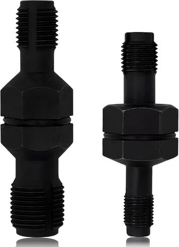 أداة مطارد خيط شمعة الإشعال، M10 x 1.0 / M12 x 1.25 / M14 x 1.5 / M18 x 1.5، فولاذ أسود عالي الكربون، رأس سداسي 13/16 بوصة، تنظيف مزدوج الأطراف وشمعة الإشعال، مجموعة أدوات إصلاح الخيوط 2 حزمة in Kuwait