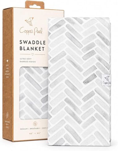 Copper Pearl Large Premium Knit Baby Swaddle Receiving Blanket Arlo in Saudi Arabia