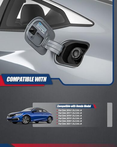 مشغل باب الوقود متوافق مع Honda Civic 2016 2017 2018 2019 2020 2021 مشغل خزان الغاز بغطاء يستبدل 74700TBAA02 74700-TBA-A02 in Kuwait