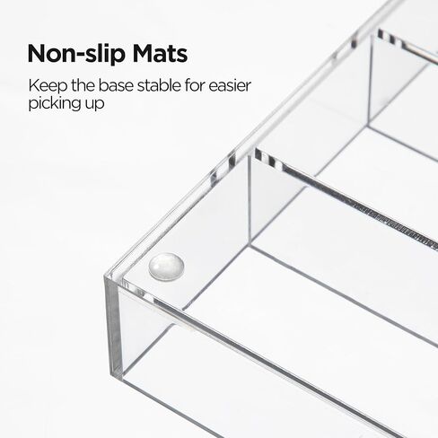 HBlife Acrylic Desk Drawer Organizer Tray with 6 Compartments, Small Clear Office Drawer Organizers and Accessories for Pens, Pencil, Makeup, Desktop, Bathroom and Kitchen, 11.65 x 6.1 x 1.38 Inch in Kuwait