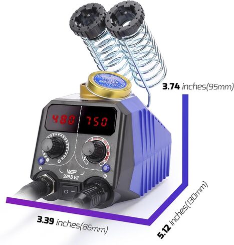 WEP 939D VII 2-IN-1 مجموعة حرق الخشب 84-IN-1 مع 51 نقطة صلبة و23 سلكًا مناقير الخشب مع 2 استنسل لأرقام الحروف، 6 خشب غير مكتمل، 1 حامل أقلام، أداة حرق in Kuwait