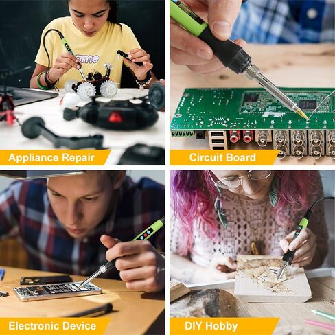Wood Burning kit, 100W Professional WoodBurning Pen Tool, DIY Creative Tools with LED Display Adjust Temp Switch 180~500℃,Wood Burner for Embossing,Carving,Pyrography,Suitable for Beginners,Adults in Kuwait