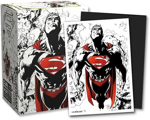 Dragon Shield Sleeves – Sleeves: Dragon Shield Limited Edition Matte DUAL Art: Superman Core (Red/White) 100 CT - MTG Card Sleeves are Smooth & Tough in Saudi Arabia