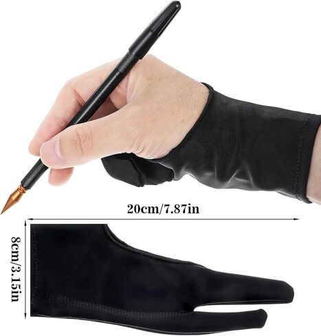 Nogeqi 11 Pcs Scratch Art Tools Scratching Drawing Tools Set: Artist Glove, Tool Bag, Scratch Coloring Pens, Plastic and Wooden Stylus, Scraper, Repair Pen, Clean Brush for Adults Teens Painting Paper in Kuwait